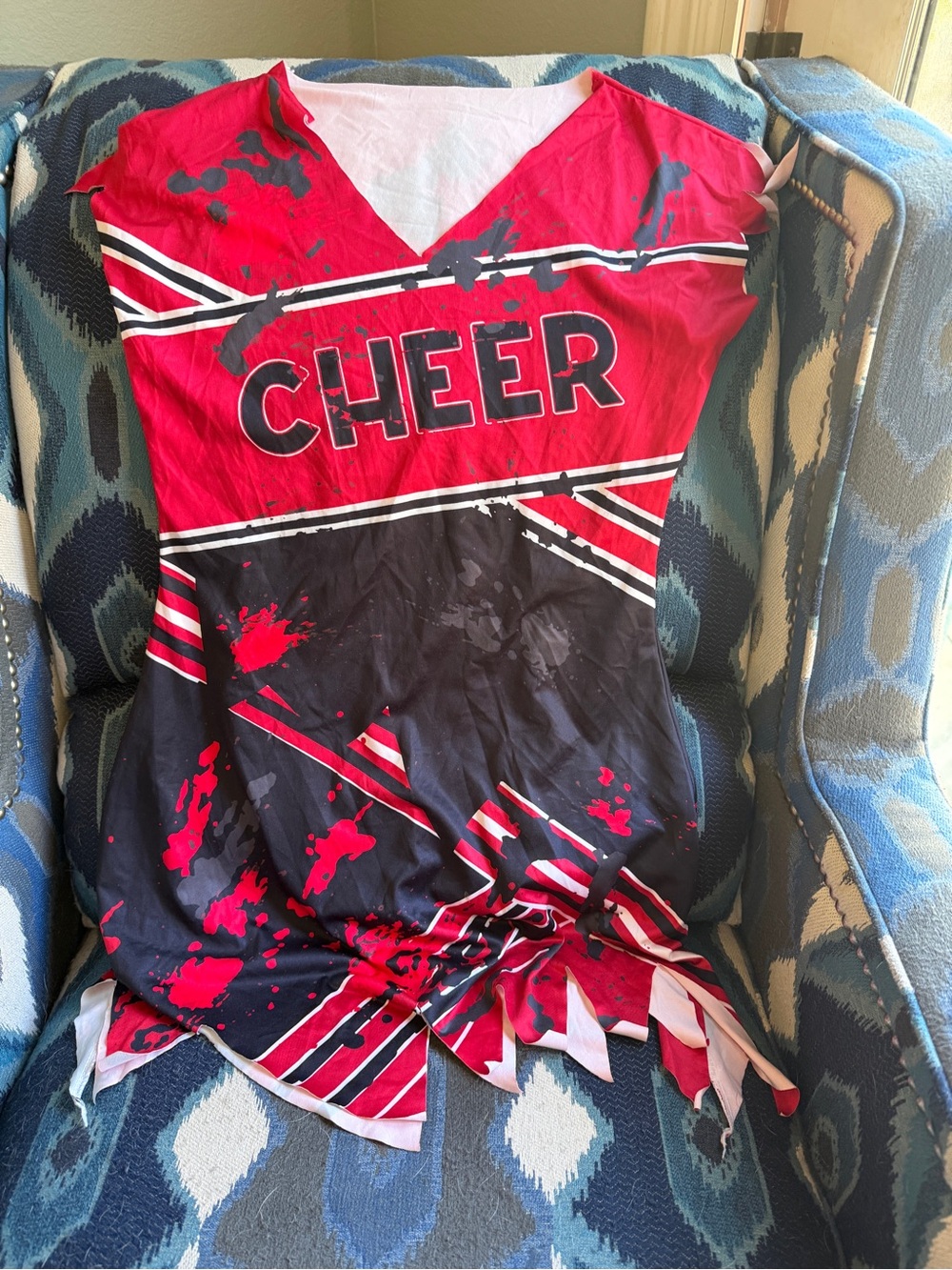Halloween red  and Black Cheer Dress